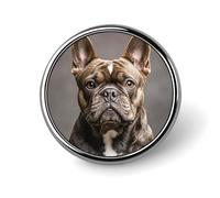 Pines de bulldog francés personalizados de 1 pulgada, broche de cuello personalizado, insignia vintage para bolsos, sombreros, chaquetas, mochilas, trajes, camisas, decoración de ropa, colección de j