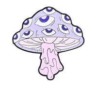 Pines de esmalte de ojos intensos: rosa punk, esqueleto, mariposa, pizza, reloj de arena, fresa - gótico, Normal, Metal no precioso