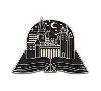 Pines de esmalte del mundo mágico: billetes de tren, gafas de sol, Howler, insignia de solapa, bruja, asistente, Normal, Metal no precioso