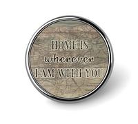 Pines de esmalte Piezas y pienso para mí mismo Qué mundo tan maravilloso Pines para mochilas Pines de viaje de mapa rústico Pines de botón con cita literaria Regalo de pin moderno para mujeres Niñas M
