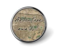 Pines de esmalte Piezas y pienso para mí mismo Qué mundo tan maravilloso Pines para mochilas Pines de viaje de mapa rústico Pines de botón con cita literaria Regalo de pin moderno para mujeres Niñas M