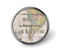 Pines de esmalte Piezas y pienso para mí mismo Qué mundo tan maravilloso Pines para mochilas Pines de viaje de mapa rústico Pines de botón con cita literaria Regalo de pin moderno para mujeres Niñas M