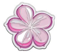 Pines de esmalte serie rosa: flores, rayos, estrellas, tigres, broches de dólares, Klein, Metal no precioso