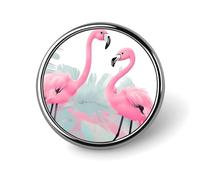 Pines de flamenco personalizados de 1 pulgada, broche de cuello personalizado, insignia vintage para bolsos, sombreros, chaquetas, mochilas, trajes, camisas, decoración de ropa, colección de joyas, r