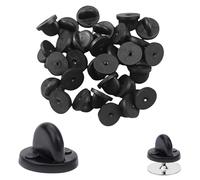 Pines de Goma 150 Piezas para Parte Trasera de Insignias Broches y Pins de Solapa Accesorios de Repuesto de PVC para Uniformes Sombreros Camisas y Chapas de 10x8mm Ajuste Seguro y Cómodo