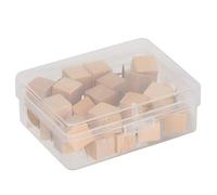 Pines de madera con punta de acero para el pulgar, con caja, color square pushpin 30pcs