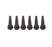 Pines de Puente de Guitarra, 6 uds. Pines de Puente de Guitarra de Latn de Tono Mejorado Duradero para Piezas de Repuesto de Guitarras Populares (Negro