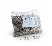 Pines de Seguridad niquelados N°5 en Bolsa de 250 Piezas - mm. 1,15 x 65