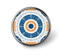 Pines de solapa Art Deco personalizados de 1 pulgada con diseño de atardecer para trajes, broches divertidos para hombres y mujeres, insignias vintage para bolsos, chaquetas, mochilas, sombreros, bot