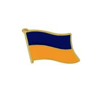 Pines de solapa de bandera de Ucrania a granel, insignia nacional de metal esmaltado, pequeños pines de metal ucraniano, broche de bandera de país insignia de recuerdo, size