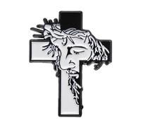 Pines de Solapa de Jesús - Broches cristianos, Decoración religiosa para la ropa, Pines simbólicos Comunidad de fe, Ocasiones eclesiásticas, Regalos Creyentes, Nobles Acentos de Joyería| Grupos de