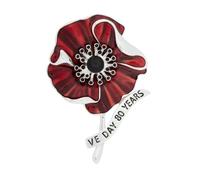 Pines de solapa esmaltados amapolas para que no nos olvidemos de flores insignias broche, Día de conmemoración, regalo, broche de flores, solapa de memoria, Einheitsgröße, como se describe