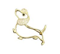 Pines de solapa para mochila, broche con diamantes de imitación en forma de perro, divertidos y divertidos, para suéteres, chaquetas, sombreros, collares, mochilas, vestidos y varios