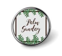 Pines del Domingo de Ramos 2022, insignias de botones circulares para mochilas, broches