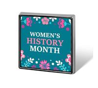 Pines del Mes de la Historia de la Mujer, insignias cuadradas, prendedores de solapa, botones esmaltados, decoraciones para fiestas