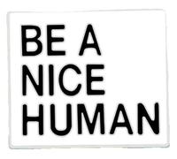 Pines esmaltados con frases temáticas «Never Give Up» y «Live in the Present», Klein, Metal no precioso