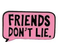 Pines esmaltados con frases temáticas «Never Give Up» y «Live in the Present», Klein, Metal no precioso