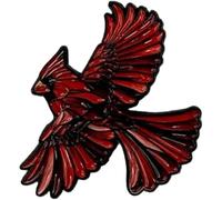 Pines esmaltados de vitral con diseño de fauna silvestre, juego de broches con colibrí, zorro, lobo y cardenal, bonitos pins de naturaleza para mochilas, chaquetas y bolsos. (A)