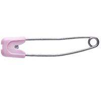 Pines para pañales con cierre de seguridad de plástico, color rosa, caja de 144 pines