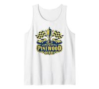 Pinewood Derby Cub Scouts Checkered Flag Racing Trophy Logo Camiseta sin Mangas