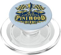 Pinewood Derby Cub Scouts Checkered Flag Racing Trophy Logo PopSockets PopGrip para MagSafe