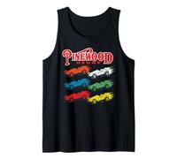 Pinewood Derby Retro Cub Scouts Pop Art Colors Camiseta sin Mangas