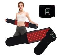 pinfriy Cinturón de terapia de luz roja inalámbrico portátil de 5000 mAh, 105 luces LED inalámbricas para terapia de luz infrarroja cercana con vibración/pulso para cuerpo, perro, gato, caballo, chip