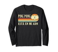 Ping Pong está en mi ADN Jugador De Ping-Pong Divertida Manga Larga