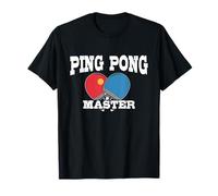Ping Pong Master Paleta Pelota de Tenis de Mesa Camiseta