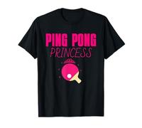 Ping Pong Princess Funny Table Tennis Camiseta