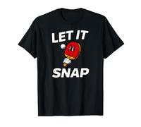 Ping Pong Table Tennis Let It Snap Retro Paddle Camiseta