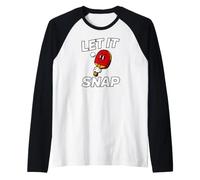Ping Pong Table Tennis Let It Snap Retro Paddle Camiseta Manga Raglan