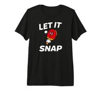 Ping Pong Table Tennis Let It Snap Retro Paddle Camiseta Premium