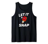 Ping Pong Table Tennis Let It Snap Retro Paddle Camiseta sin Mangas