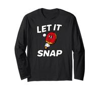 Ping Pong Table Tennis Let It Snap Retro Paddle Manga Larga