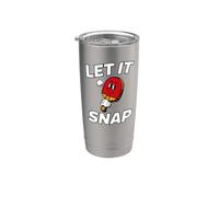 Ping Pong Table Tennis Let It Snap Retro Paddle Vaso térmico de acero inoxidable de doble pared