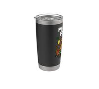Ping Pong Tenis De Mesa Tontos Animales De Dibujos Animados Perro Vaso térmico de acero inoxidable de doble pared