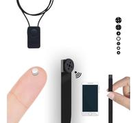 Pinganillosocultos Kit Completo Mini Camara Espia Boton con Auricular Espia Invisible Inalambrico - Copiar Examen - WiFi HD 1080p Real. Auriculares Invisibles. (Pinganillo MicroNano)