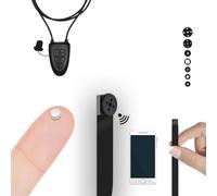 Pinganillosocultos Kit Completo Mini Camara Espia Boton con Auricular Espia Invisible Inalambrico V4 - Copiar Examen - WiFi HD 1080p Real. Auriculares Invisibles. (Pinganillo MicroNano)