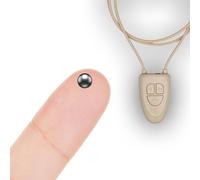 Pinganillosocultos Pinganillo Oculto Examenes Micronano - Auricular Espia Inalambrico Examen con Collar V4 Bluetooth Microfono Integrado. (Supernano + V4, Carne)