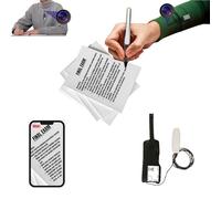 PingaOculto Mini Camara Espia Oculta WiFi para Pinganillo Examenes Invisible para Movil - Auricular Inalambrico para Copiar en Examen Lente Camuflada en Boton (Cámara WiFi Pro Batería Ampliada)