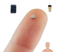 PingaOculto Pinganillo Examenes GSM Oculto Iman Mini Invisible para SIM con Microfono Tiras Adhesivas - Auriculares Invisibles Espia Inalambrico Copiar (Pinganillo Pieza GSM Imán + Vip Pro SuperMini)