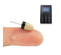 PingaOculto Pinganillo gsm Examenes Oculto (VIP Pro Supermini Tarjeta gsm) | Sin cables. Tarjeta GSM con microfono para susurros, recibe la llamada sin movil. Mini auricular invisible y oculto