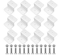 PINGEUI 12 unidades de soporte para panel solar, soporte en Z de aluminio, fijación solar para montaje en panel solar, montaje en techo, autocaravanas, barcos o paredes