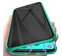 PingGoo Magnética de Privacidad Funda para Samsung Galaxy S22, Anti Peep Protección Completa de 360° Cover, Protector Cover de Pantalla de Privacidad, Marco de Metal, Funda Antiespía, Verde