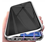 PingGoo Magnética de Privacidad Funda para Samsung Galaxy S22 Ultra, Anti Peep Protección Completa de 360° Cover, Protector Cover de Pantalla de Privacidad, Marco de Metal, Funda Antiespía, Astilla