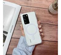 PingGoo Magnética Transparente Funda para Huawei P40 Pro, Compatible con MagSafe, Suave Silicona TPU Crystal Clear Cover Resistente a los Amarillos Espejo Funda para Huawei P40 Pro