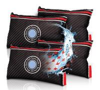 PINGI Car Dehumidifier Bag 4x 350g | Absorbs Moisture, Damp, & Condensation on Windscreens & Car Interior | 100% Leakproof | Reusable Dehumidifier | Dashboard Dehumidifier & Car Condensation Remover