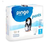 Pingo Braguitas de Aprendizaje Ecológicas Talla 5 (15-25 kg) 28 unidades - Pañales Braguita Transición .Celulosa FSC y Biofilm de Caña de Azúcar - Dermatológicamente Testadas, Fabricadas en Suiza