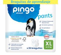 Pingo Pañales-Braguitas Ecológicos T6 (ab 16 kg) 26 uds